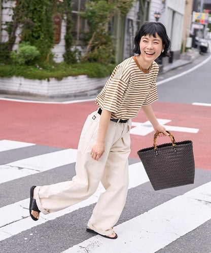 聯名 多色條紋口袋設計T恤