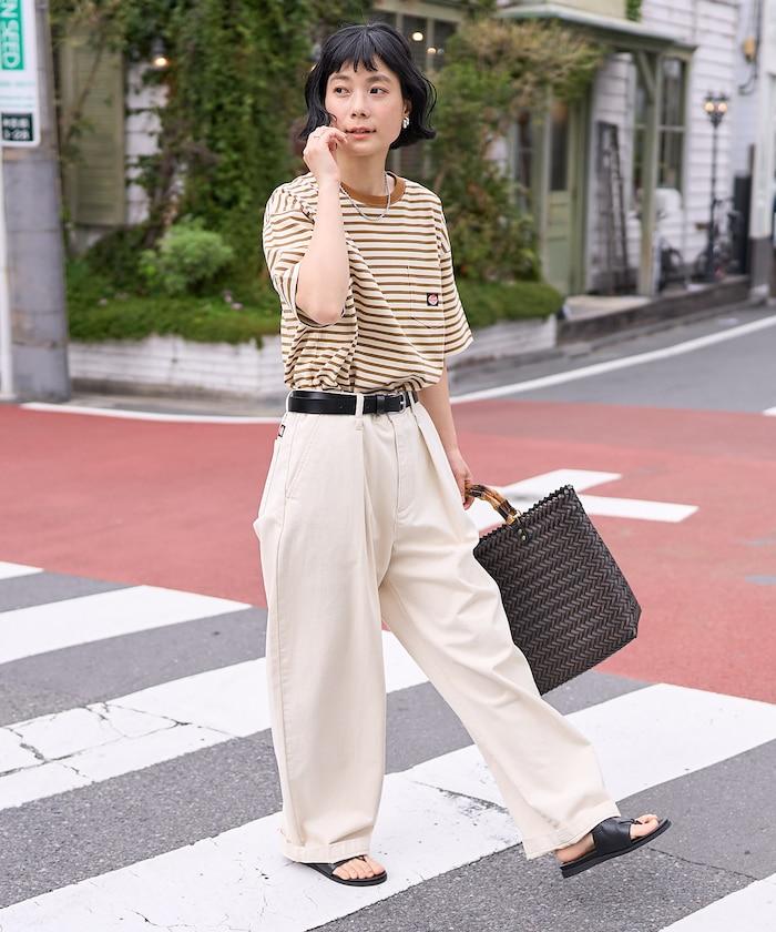 聯名 多色條紋口袋設計T恤