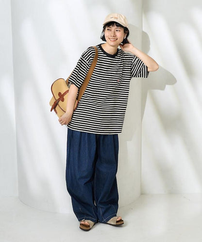 聯名 多色條紋口袋設計T恤