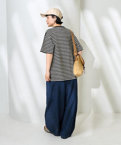 聯名 多色條紋口袋設計T恤