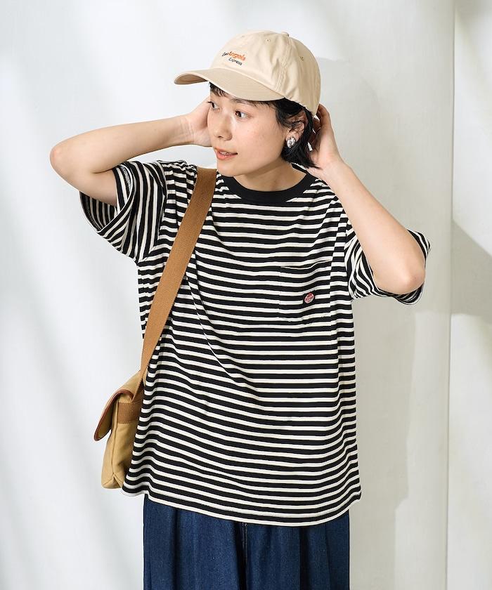 聯名 多色條紋口袋設計T恤