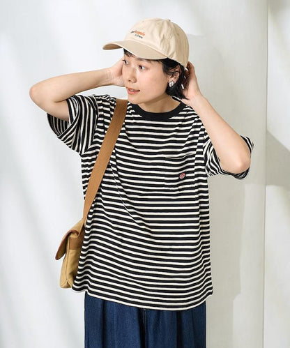 聯名 多色條紋口袋設計T恤