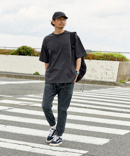 《AIR》DRY 高功能材料 7.7盎司 大尺寸 圓領口袋T恤/吸溼快乾/遮熱/防紫外線