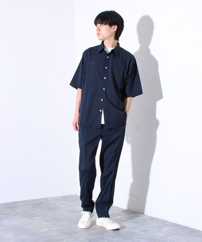 【GLOSTER/格洛斯特】網眼足球材料 錐形寬鬆休閒長褲