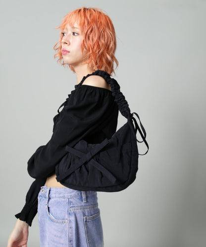 SIS/絲艾絲/蝴蝶結褶皺迷你包