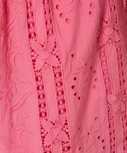 刺繡蕾絲寬鬆褲
