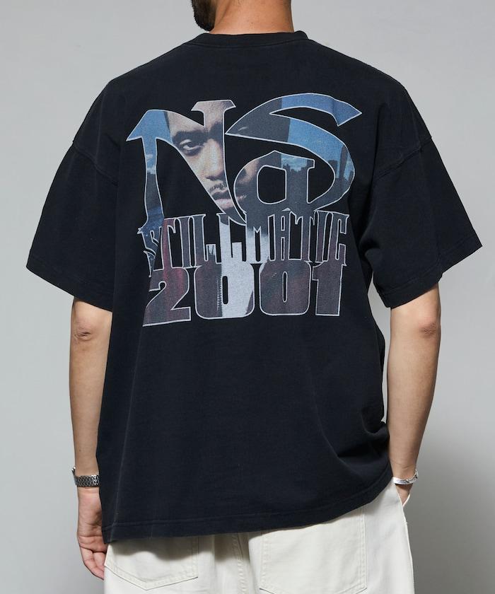 聯名 Nas 後背印花 短袖 圓領T恤