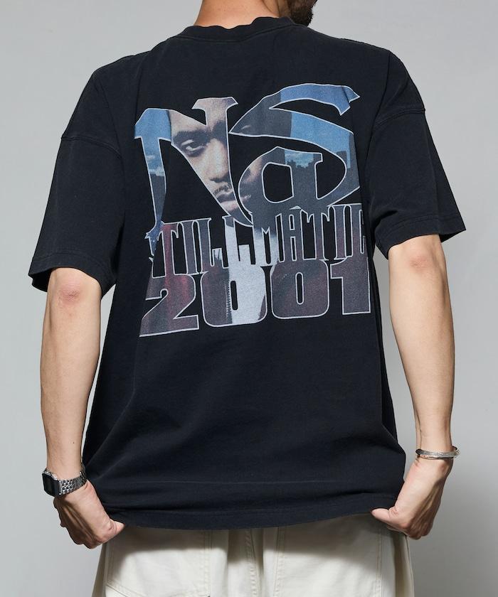 聯名 Nas 後背印花 短袖 圓領T恤