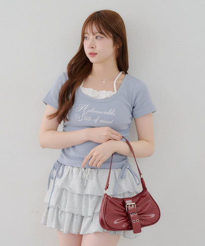 【@re.__mi23精選】下襬對接T恤