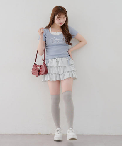 【@re.__mi23精選】下襬對接T恤