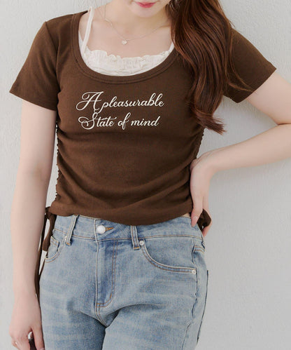 【@re.__mi23精選】下襬對接T恤