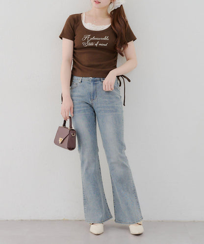 【@re.__mi23精選】下襬對接T恤