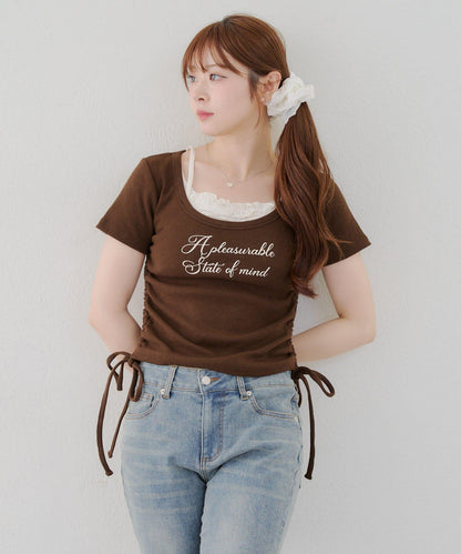 【@re.__mi23精選】下襬對接T恤