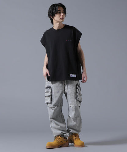 【&DEPOT限定】感謝/丹克謝恩/牛仔拉鍊口袋工裝褲
