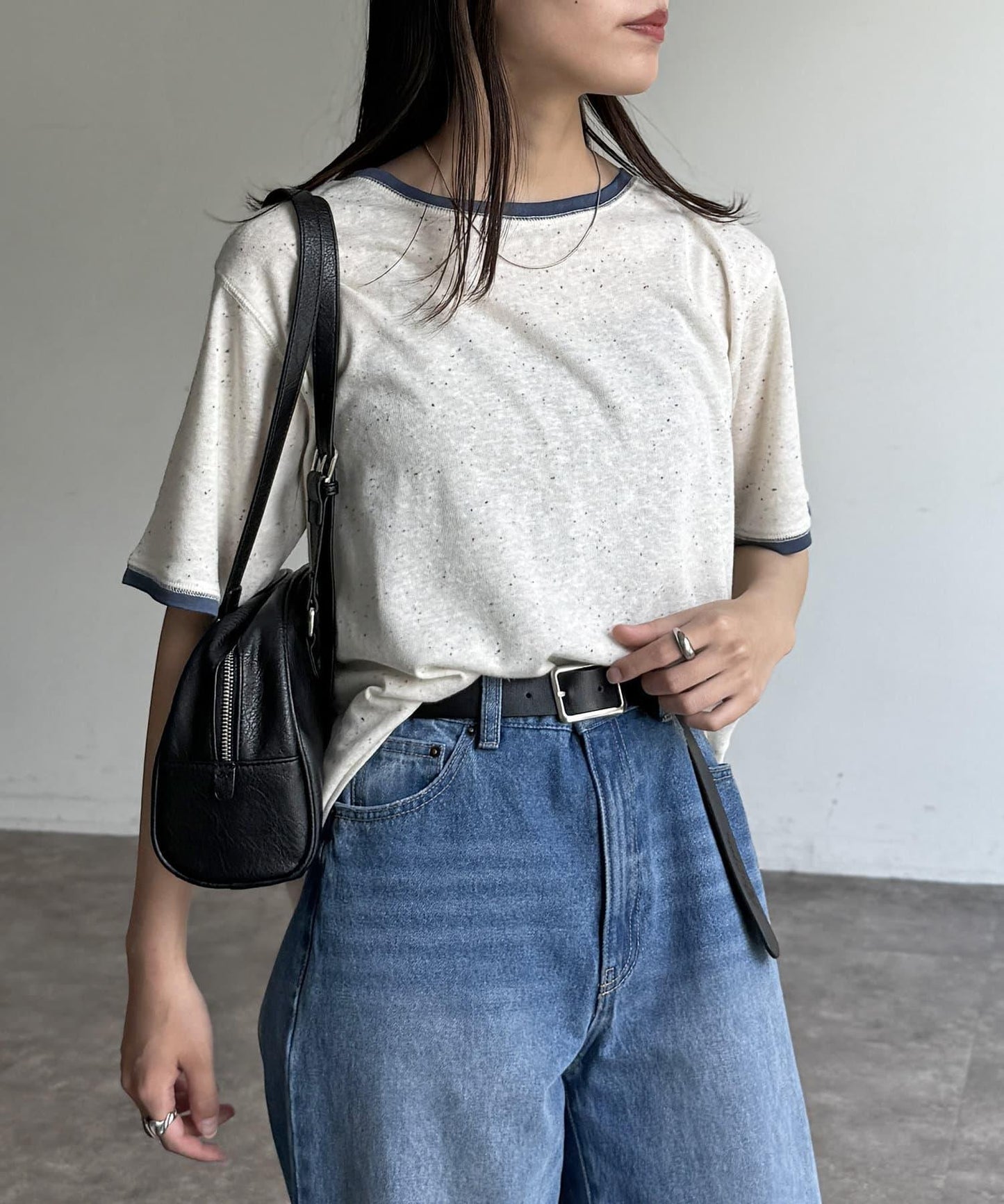 條紋透氣短袖T-shirt
