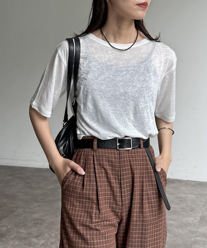 條紋透氣短袖T-shirt