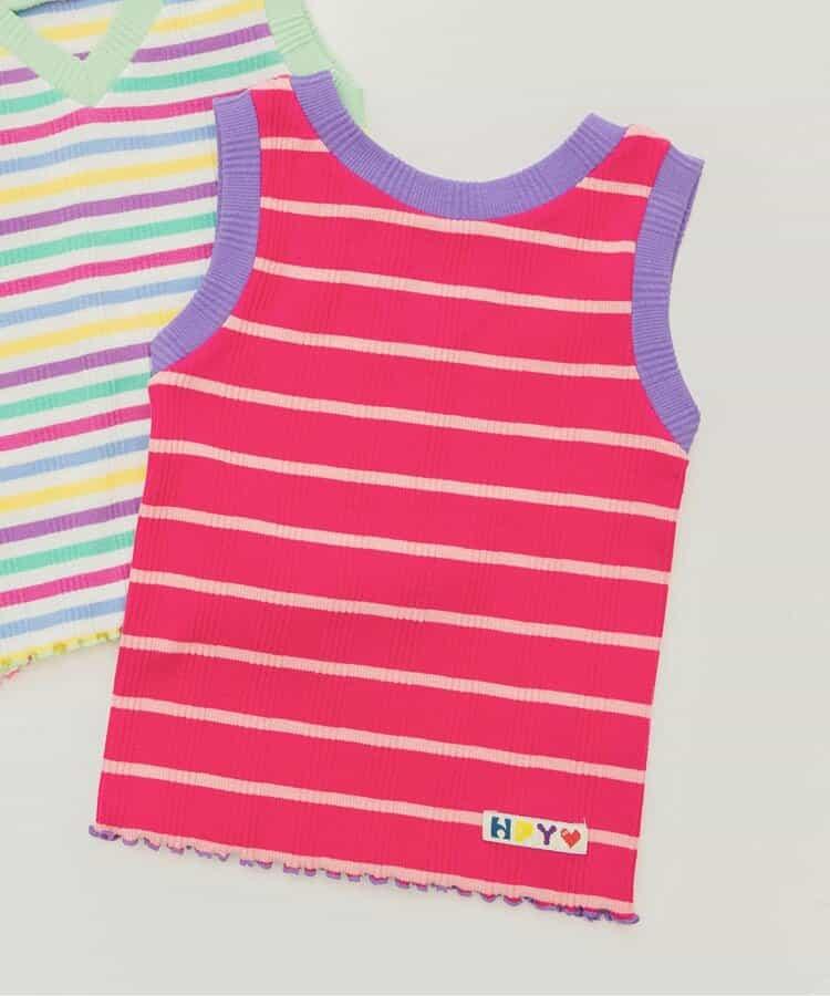 條紋針織背心