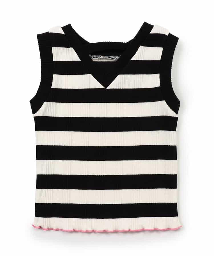 條紋針織背心