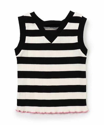 條紋針織背心