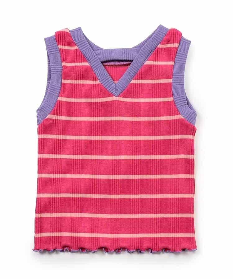 條紋針織背心