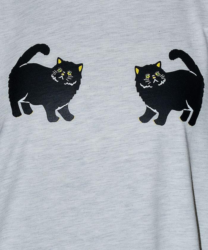 twins cat/雙子貓 印花T恤