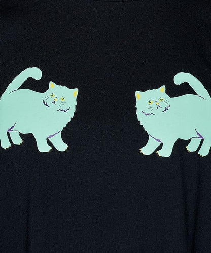 twins cat/雙子貓 印花T恤