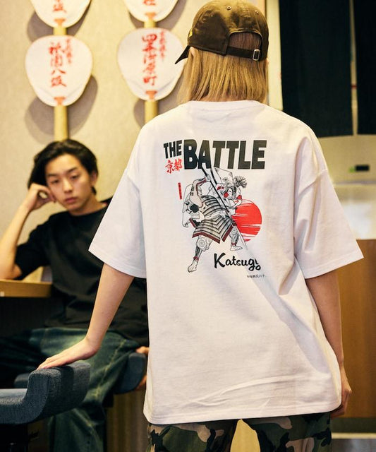 牛排京都勝牛×FREAK'S STORE 聯名 大尺寸 後背印花 T恤 / JAPAN ART