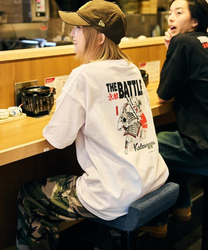 牛排京都勝牛×FREAK'S STORE 聯名 大尺寸 後背印花 T恤 / JAPAN ART