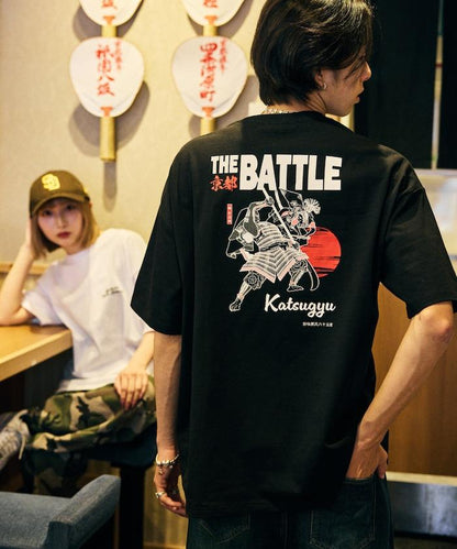 牛排京都勝牛×FREAK'S STORE 聯名 大尺寸 後背印花 T恤 / JAPAN ART