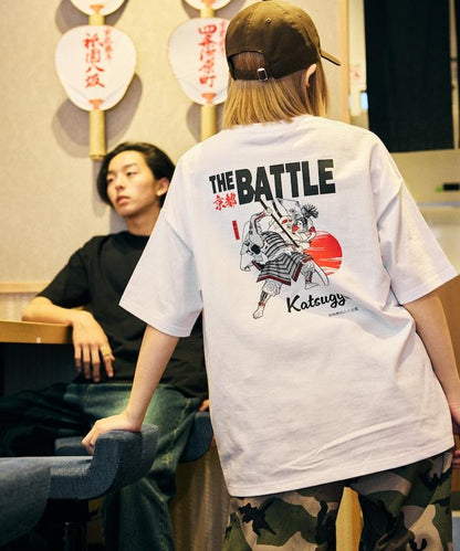 牛排京都勝牛×FREAK'S STORE 聯名 大尺寸 後背印花 T恤 / JAPAN ART