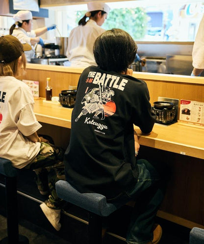 牛排京都勝牛×FREAK'S STORE 聯名 大尺寸 後背印花 T恤 / JAPAN ART