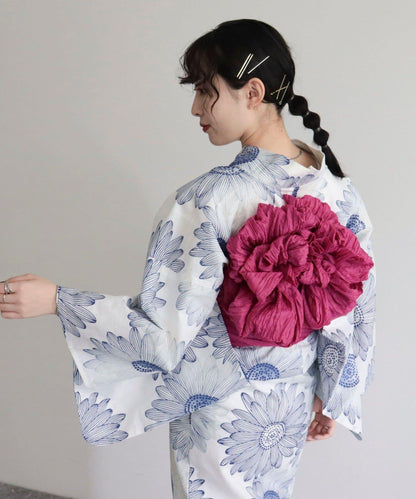 【限定/全3色】花紋浴衣2件套