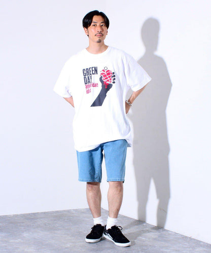 【GLOSTER】輕便牛仔短褲／仿舊風格 短褲
