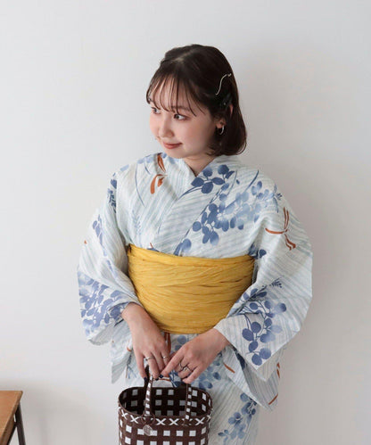 【限定/全3色】花紋浴衣2件套
