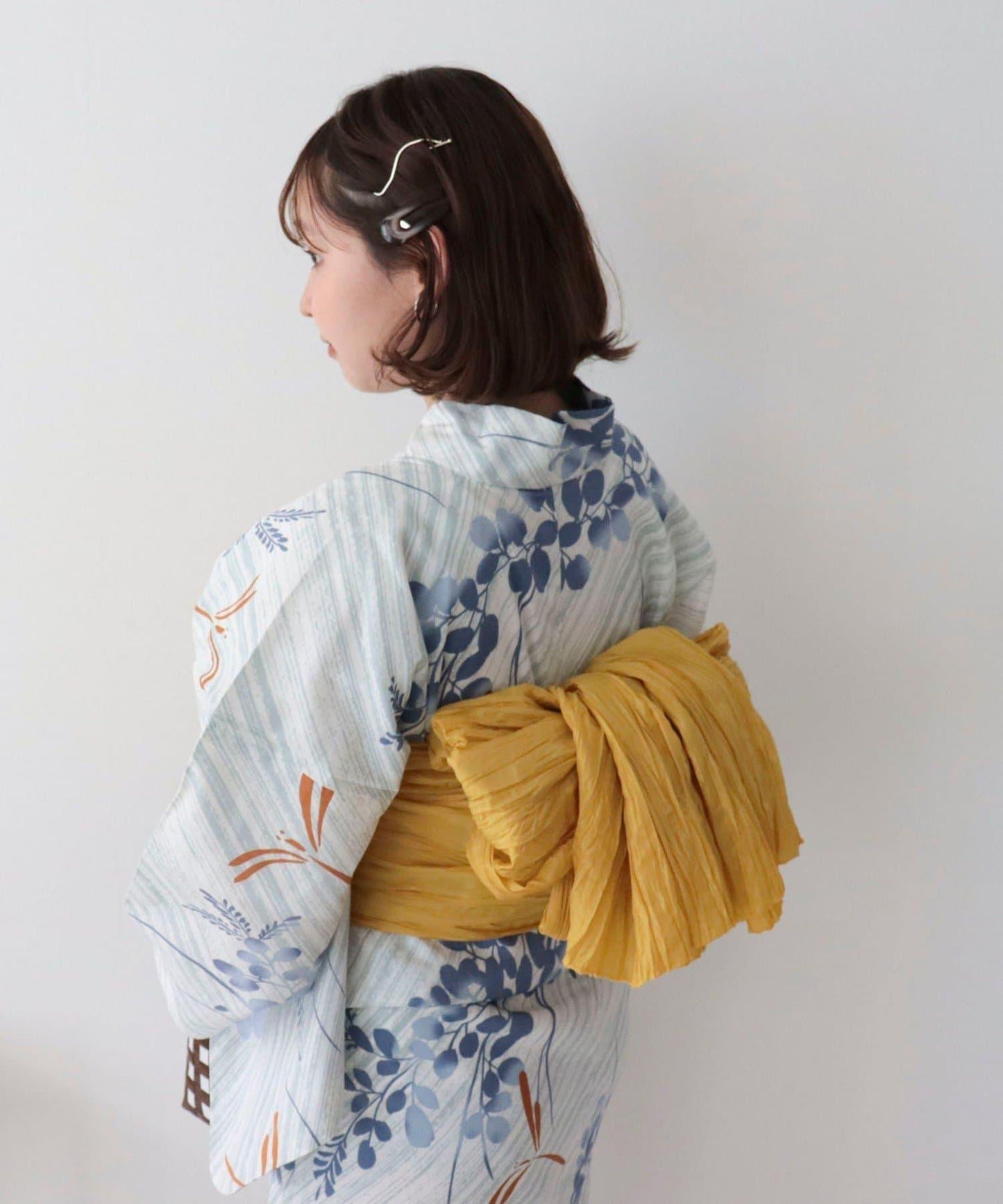 【限定/全3色】花紋浴衣2件套