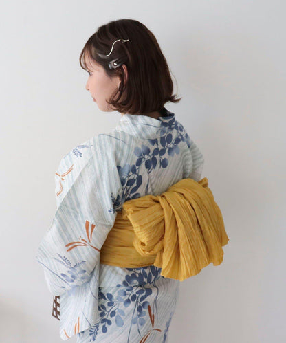 【限定/全3色】花紋浴衣2件套