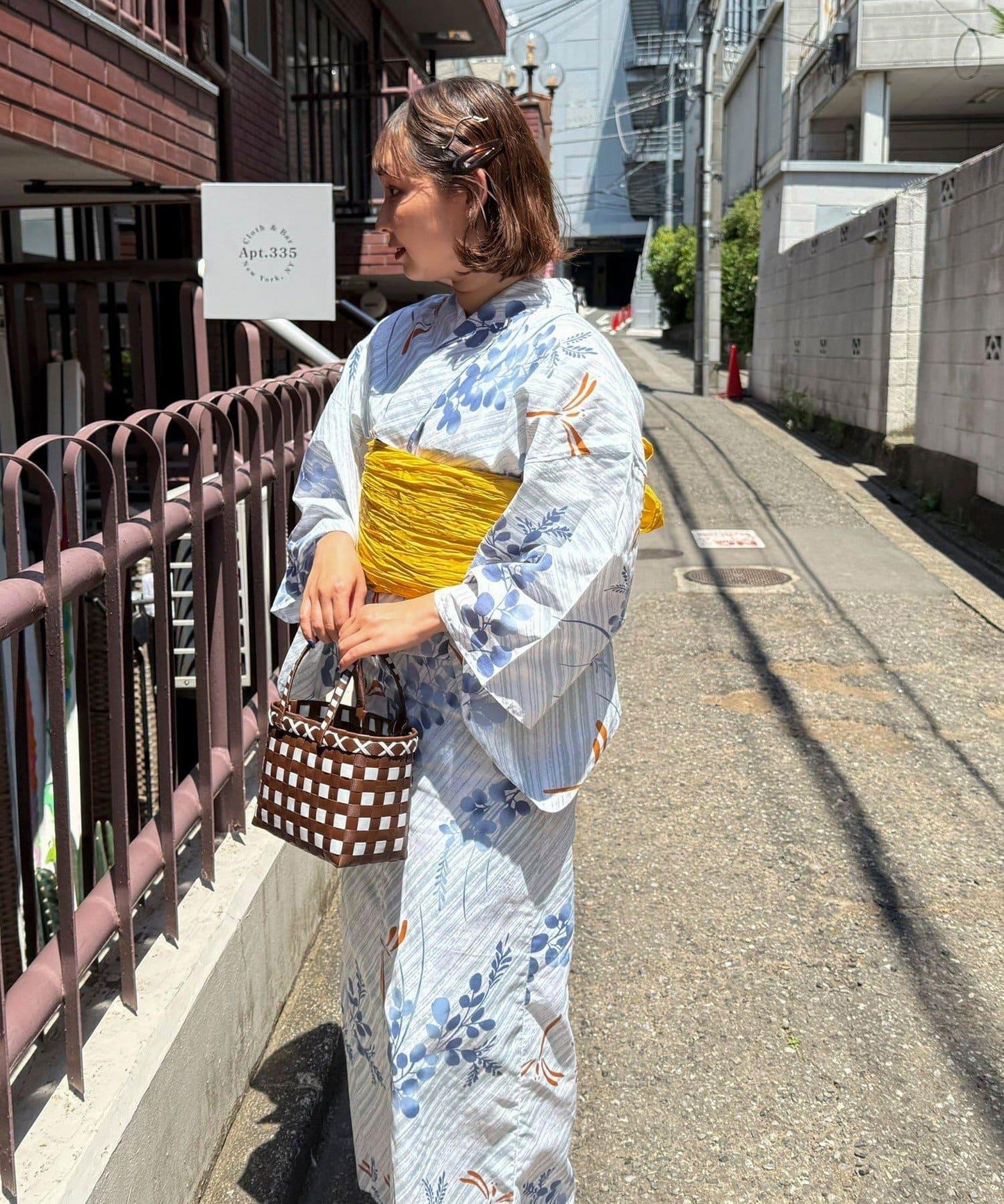 【限定/全3色】花紋浴衣2件套