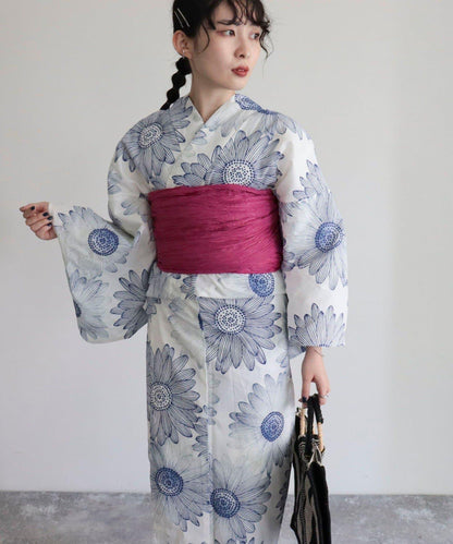 【限定/全3色】花紋浴衣2件套