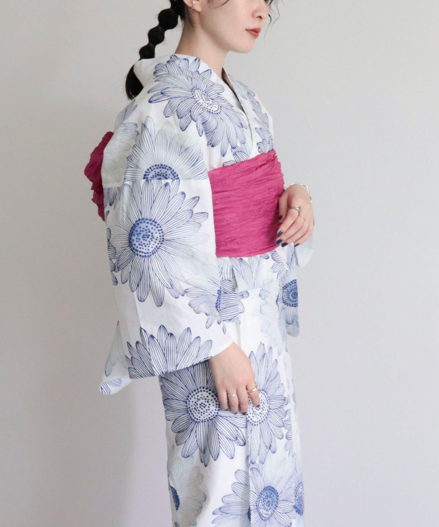 【限定/全3色】花紋浴衣2件套
