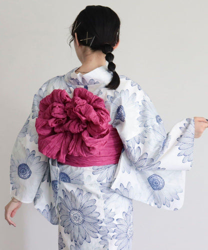 【限定/全3色】花紋浴衣2件套