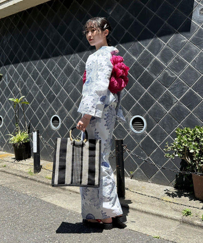 【限定/全3色】花紋浴衣2件套