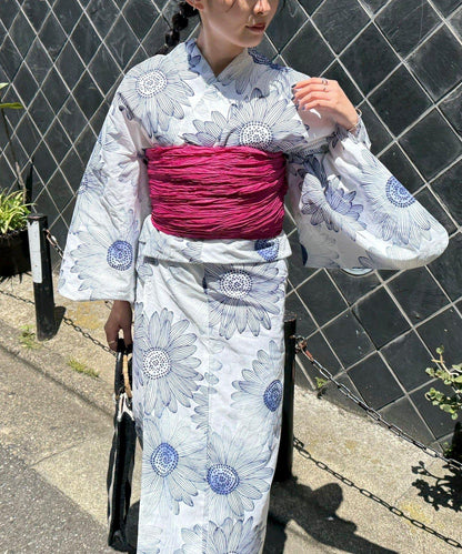 【限定/全3色】花紋浴衣2件套