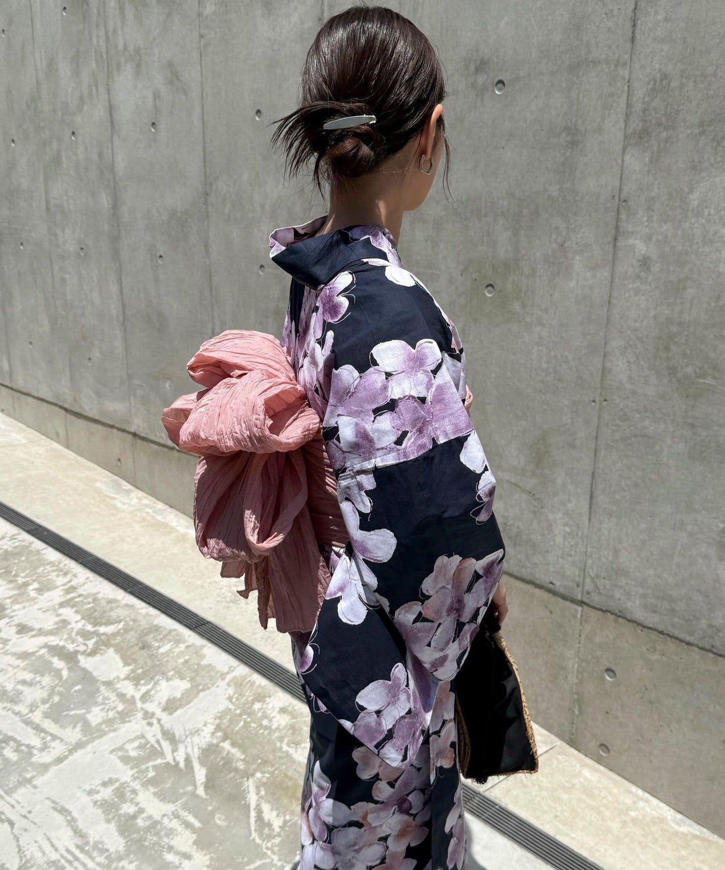 【限定/全3色】花紋浴衣2件套