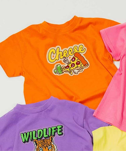 【連衣裙】Logo圖案刺繡T恤