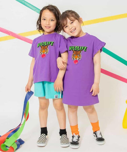 【連衣裙】Logo圖案刺繡T恤