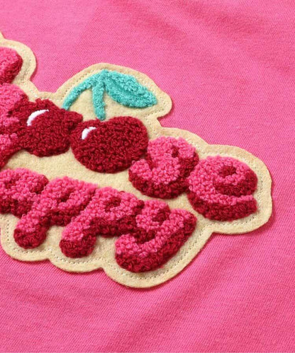 【連衣裙】Logo圖案刺繡T恤