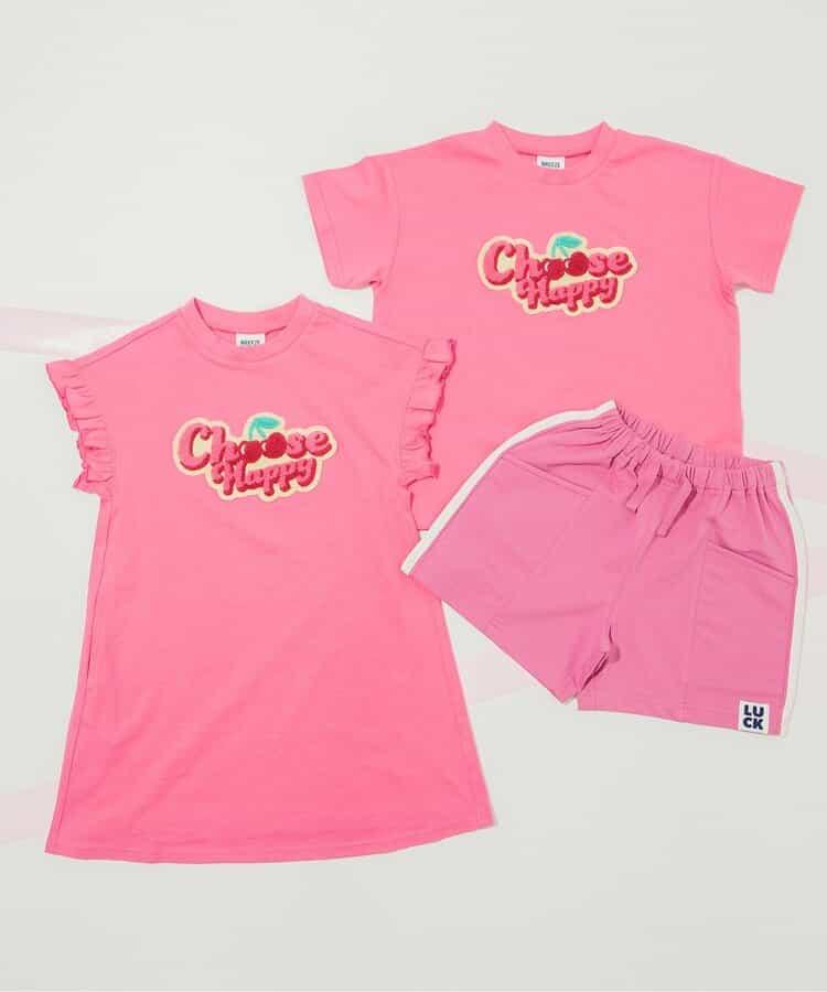 【連衣裙】Logo圖案刺繡T恤