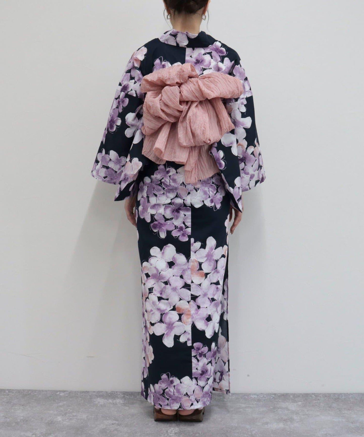 【限定/全3色】花紋浴衣2件套