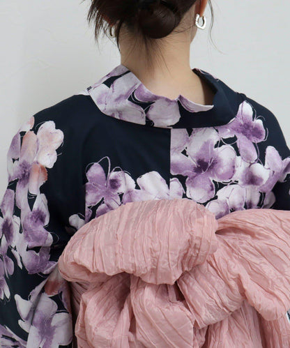 【限定/全3色】花紋浴衣2件套