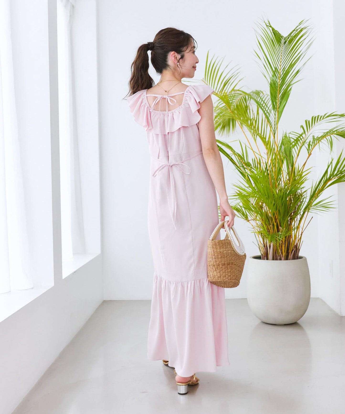 【人氣員工miki監修・3尺碼展開】荷葉邊人魚裙連衣裙